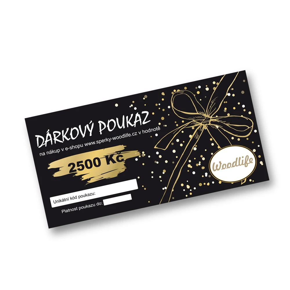 Tištěný dárkový poukaz 2500 Kč