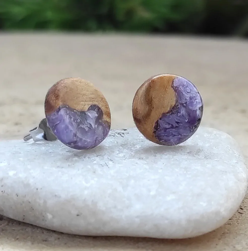 Dřevěný set náušnice a náhrdelník