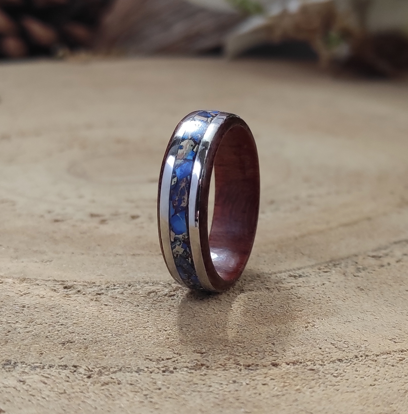 Prsten z bubingy, ocele a jaspisu